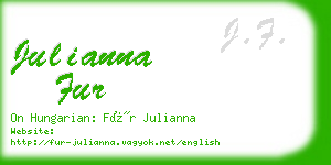 julianna fur business card