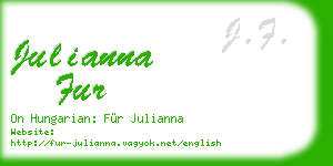 julianna fur business card